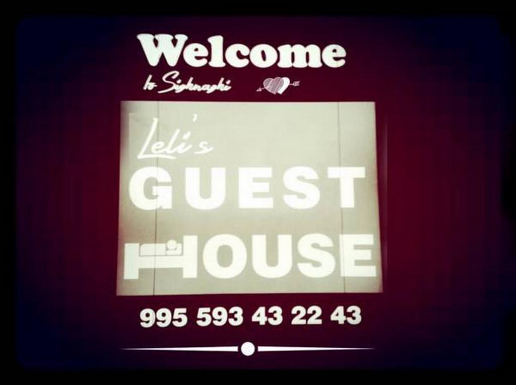 Lelis Guest House Sighnaghi Εξωτερικό φωτογραφία